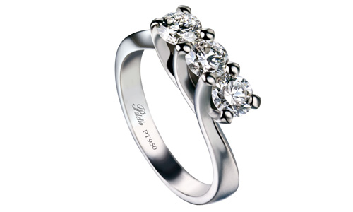 Trilogy con diamanti Polello Platinum Collection 2011